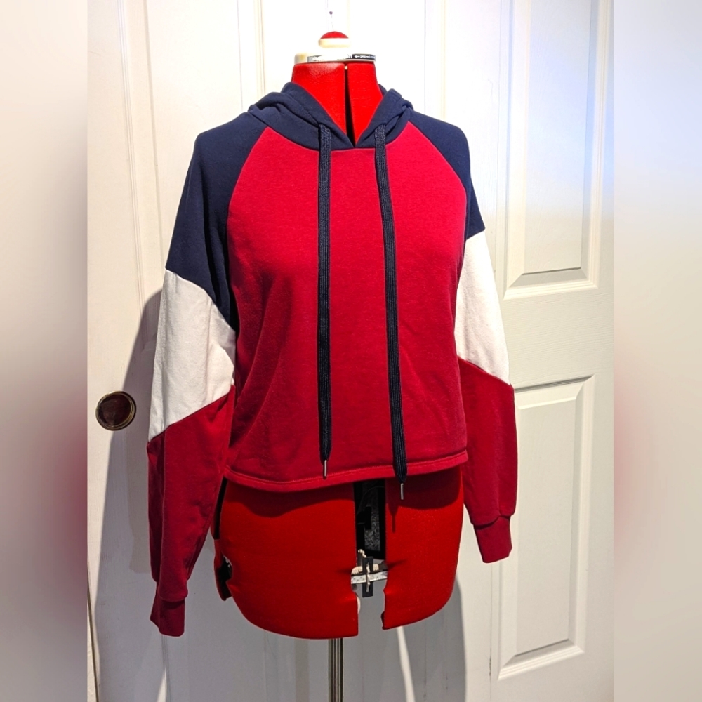 No Boundaries Tricolor Color Block Hoodie